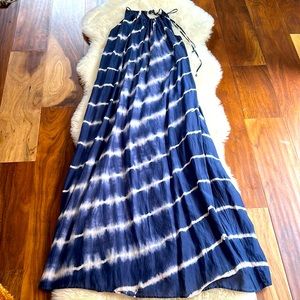 Velvet silk/cotton tie dye maxi dress size XS